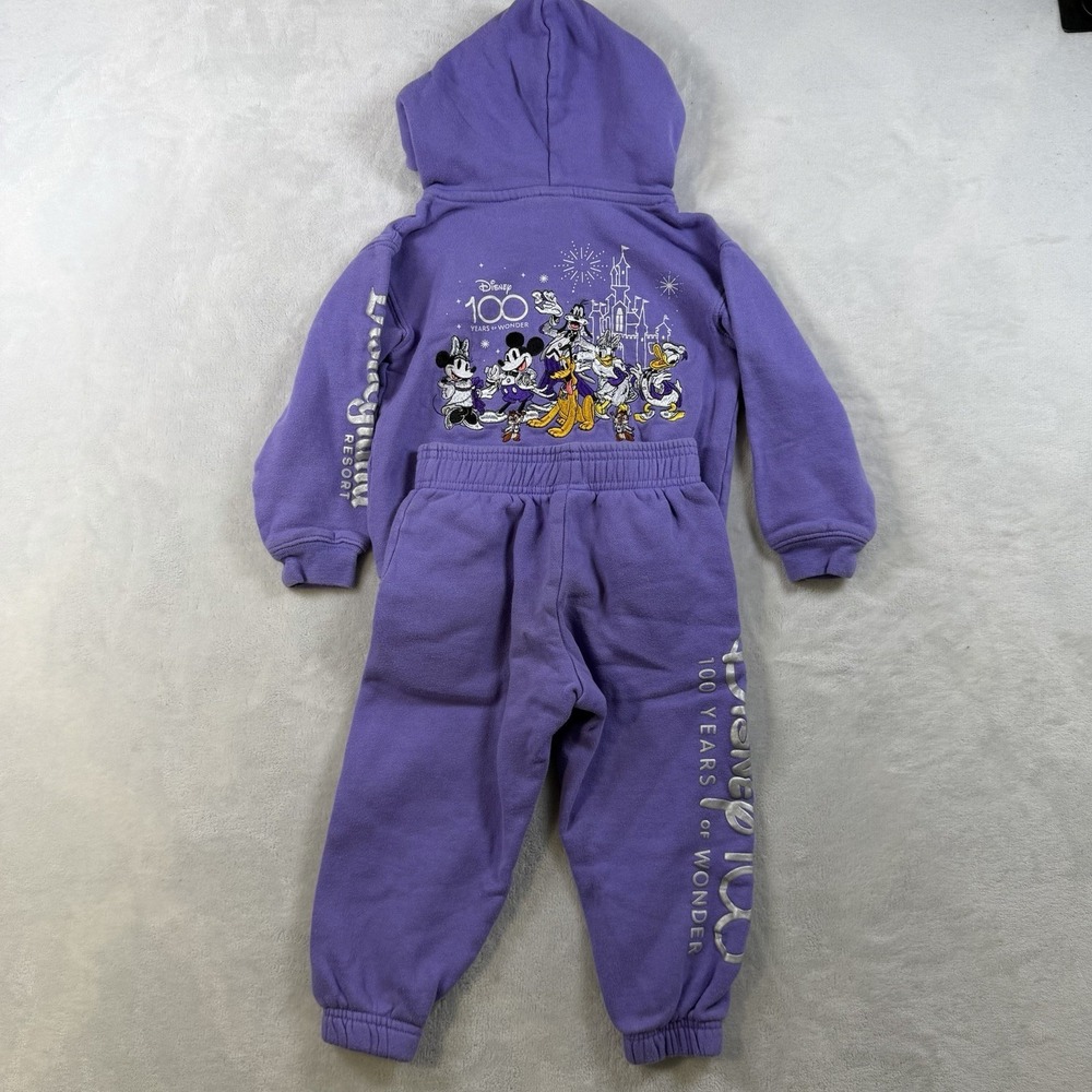 Walt Disney World 100years Mickey and Friends Hoodie Toddler Girl Size 3